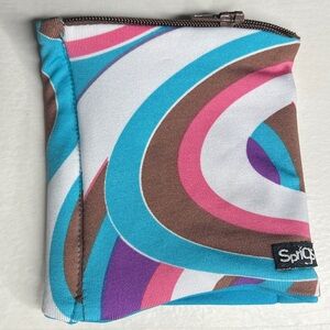 Sprigs Pull On Wrist Wallet With Zipper Compartment Perfect for Keys Cards